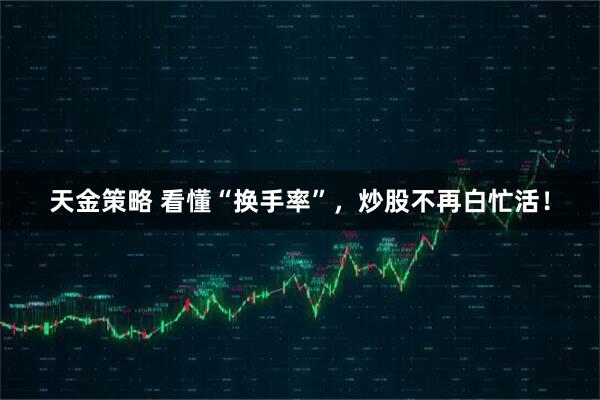 天金策略 看懂“换手率”,炒股不再白忙活!